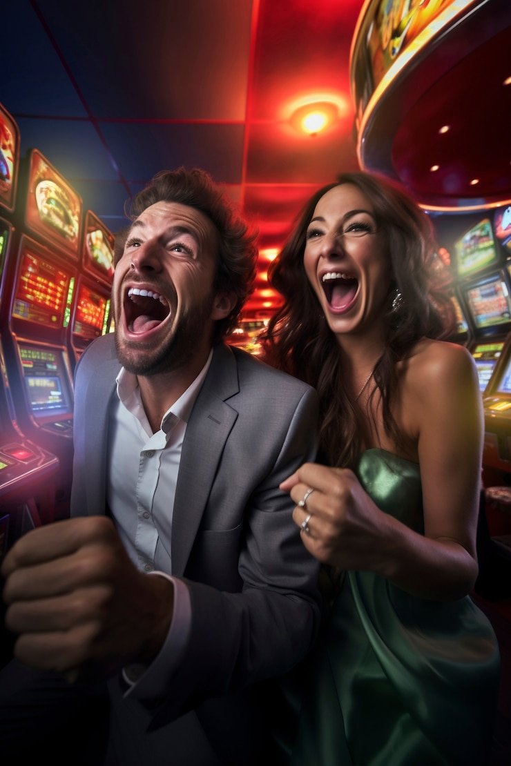 Antarmuka permainan Joker Gaming di mega sena menunjukkan reel, nilai taruhan, dan tombol putar